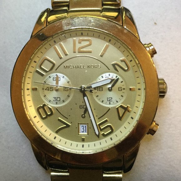 . Michael Kors Mercer Chronograph Gold-Tone Watch - Picture 6 of 6